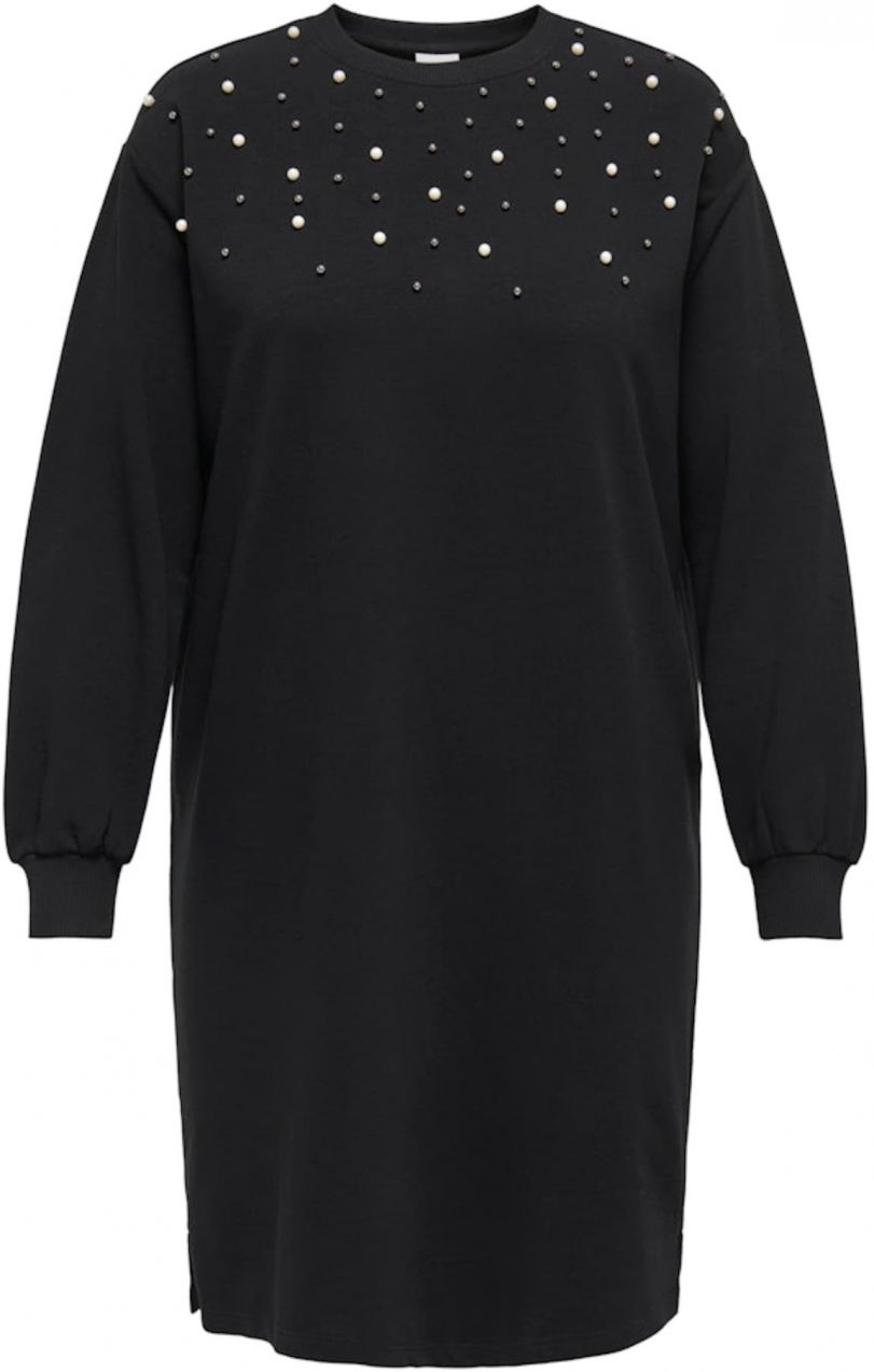 ONLY Carmakoma Šaty  čierna / perlovo biela