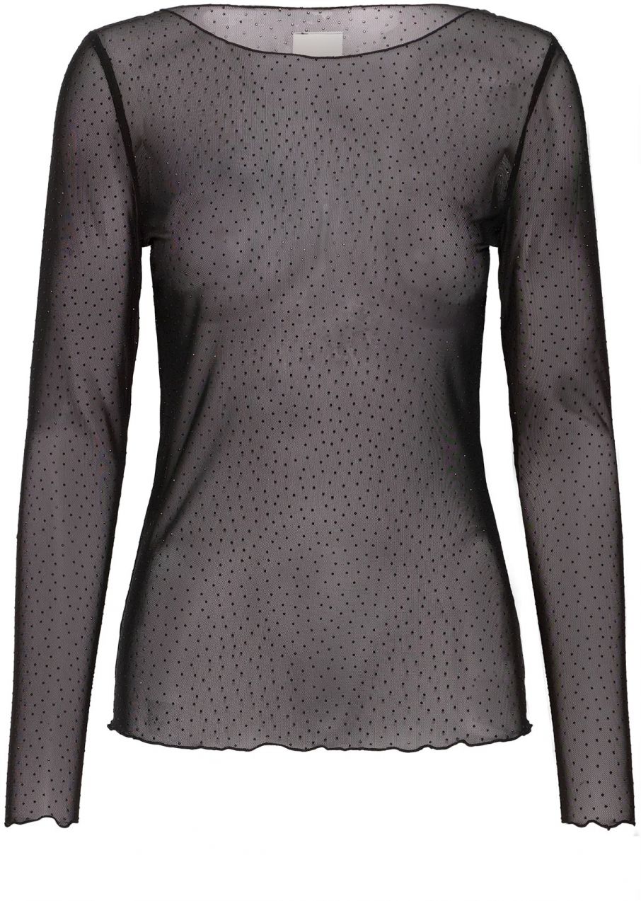 ICHI Tričko 'IHNOVIOLA'  čierna