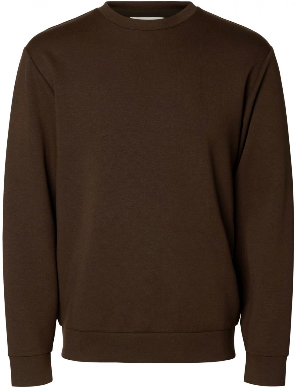 SELECTED Mikina  tmavohnedá