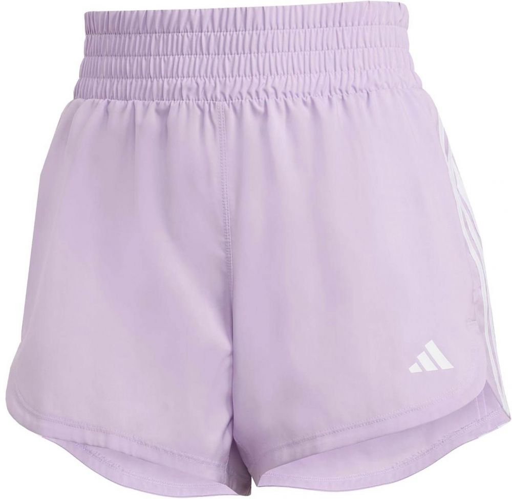 ADIDAS PERFORMANCE Športové nohavice 'PACER'  pastelovo fialová / biela
