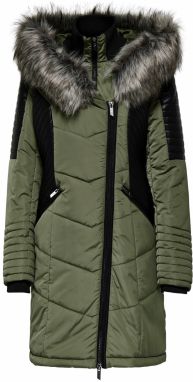 ONLY Zimný kabát 'ONLNEW LINETTE'  olivová / čierna