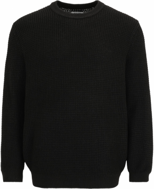 Jack & Jones Plus Sveter 'JJGLOBAL'  čierna