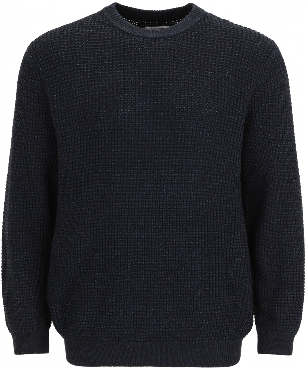 Jack & Jones Plus Sveter 'JJGLOBAL'  tmavomodrá