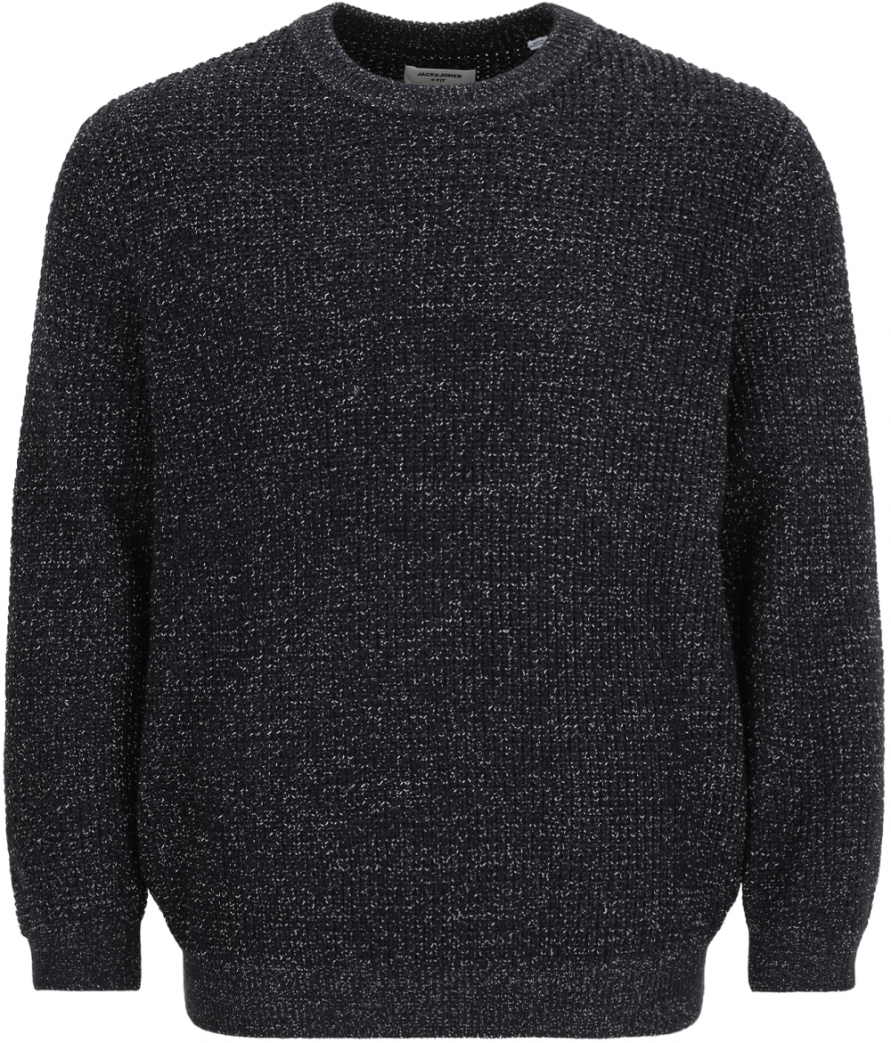 Jack & Jones Plus Sveter 'JJGLOBAL'  tmavomodrá