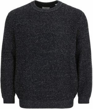 Jack & Jones Plus Sveter 'JJGLOBAL'  tmavomodrá