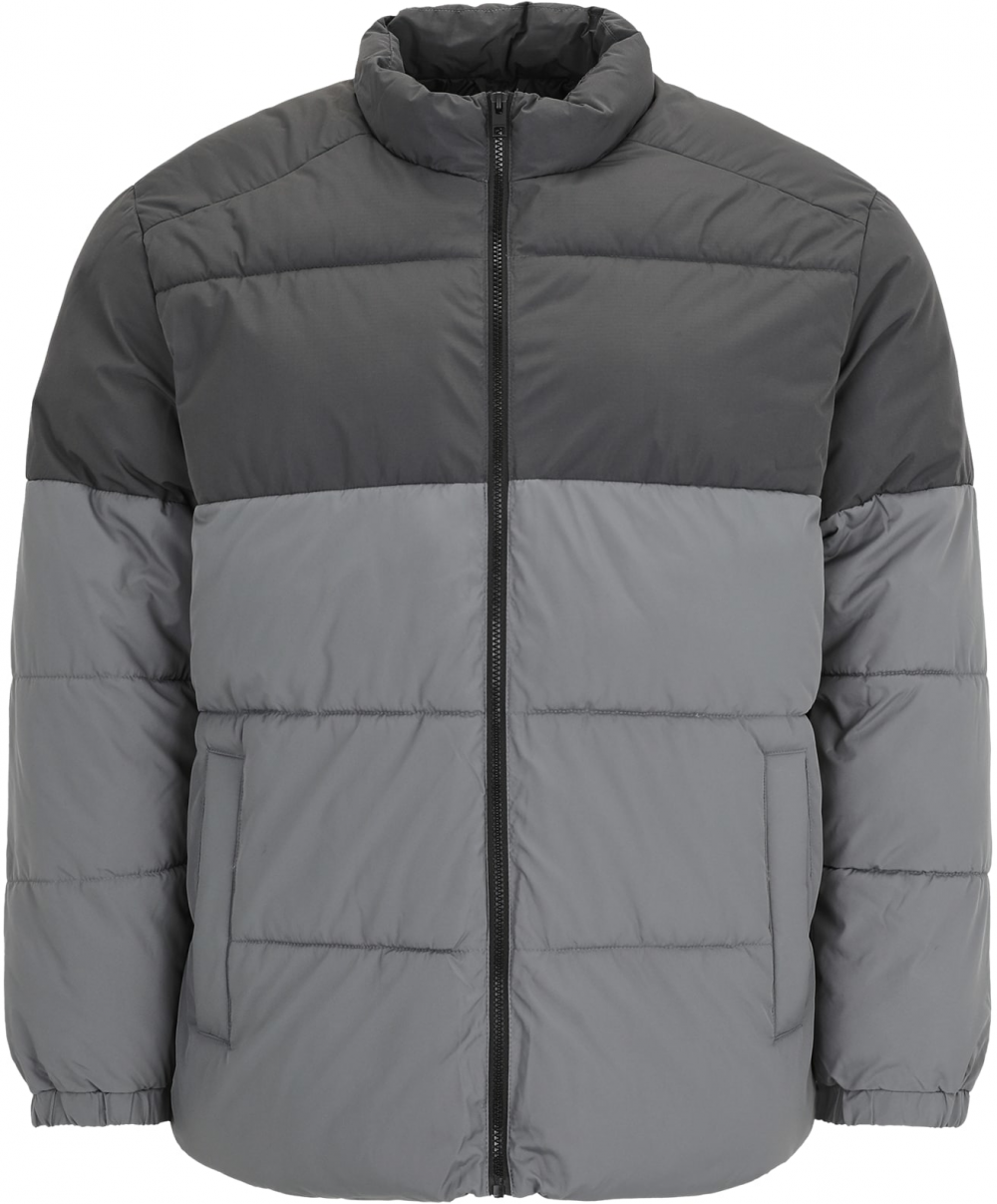 Jack & Jones Plus Zimná bunda 'JJMAZE'  sivá / svetlosivá