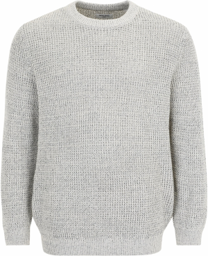 Jack & Jones Plus Sveter 'JJGLOBAL'  sivá melírovaná