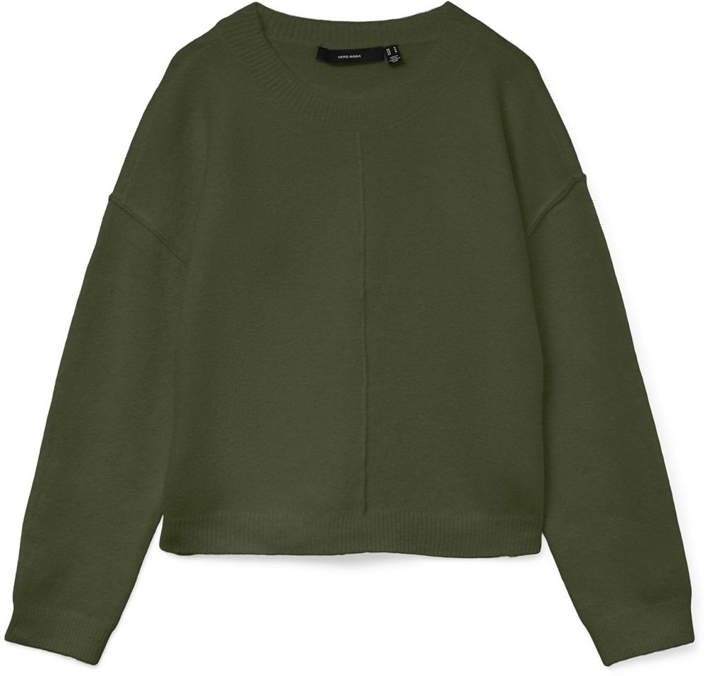 VERO MODA Sveter 'VMBESTI'  tmavozelená