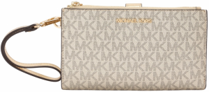 MICHAEL Michael Kors Listová kabelka  béžová / tmavohnedá / zlatá