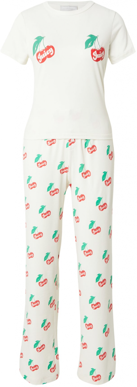 Juicy Couture Pyžamo  smaragdová / červená / biela