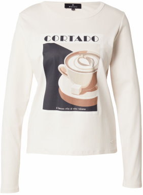 monari Tričko  béžová / tmavomodrá / kapučíno / prírodná biela