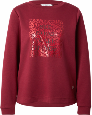 ZABAIONE Tričko 'Li44sanne'  vínovo červená / čierna / biela