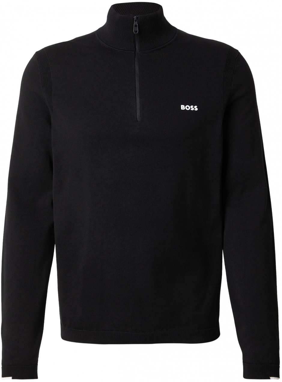 BOSS Sveter 'Ever-X'  čierna / biela