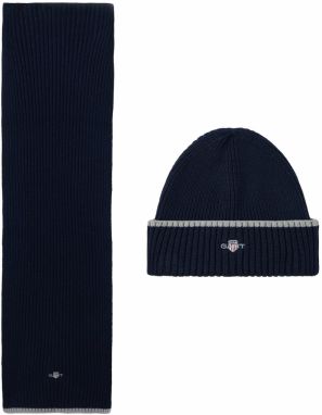 GANT Čiapky 'ESSENTIAL'  námornícka modrá / sivá