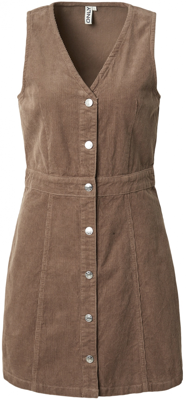 ONLY Košeľové šaty  svetlohnedá