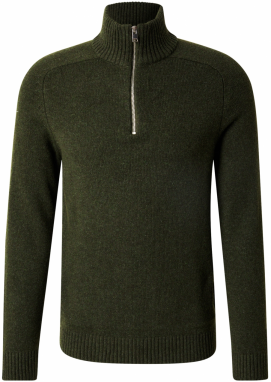 SELECTED Sveter 'SLHNICO'  olivová