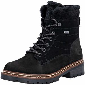 REMONTE Šnurovacie čižmy  čierna