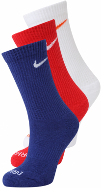 NIKE Ponožky 'Everyday Plus'  tmavomodrá / neónovo oranžová / červená / biela