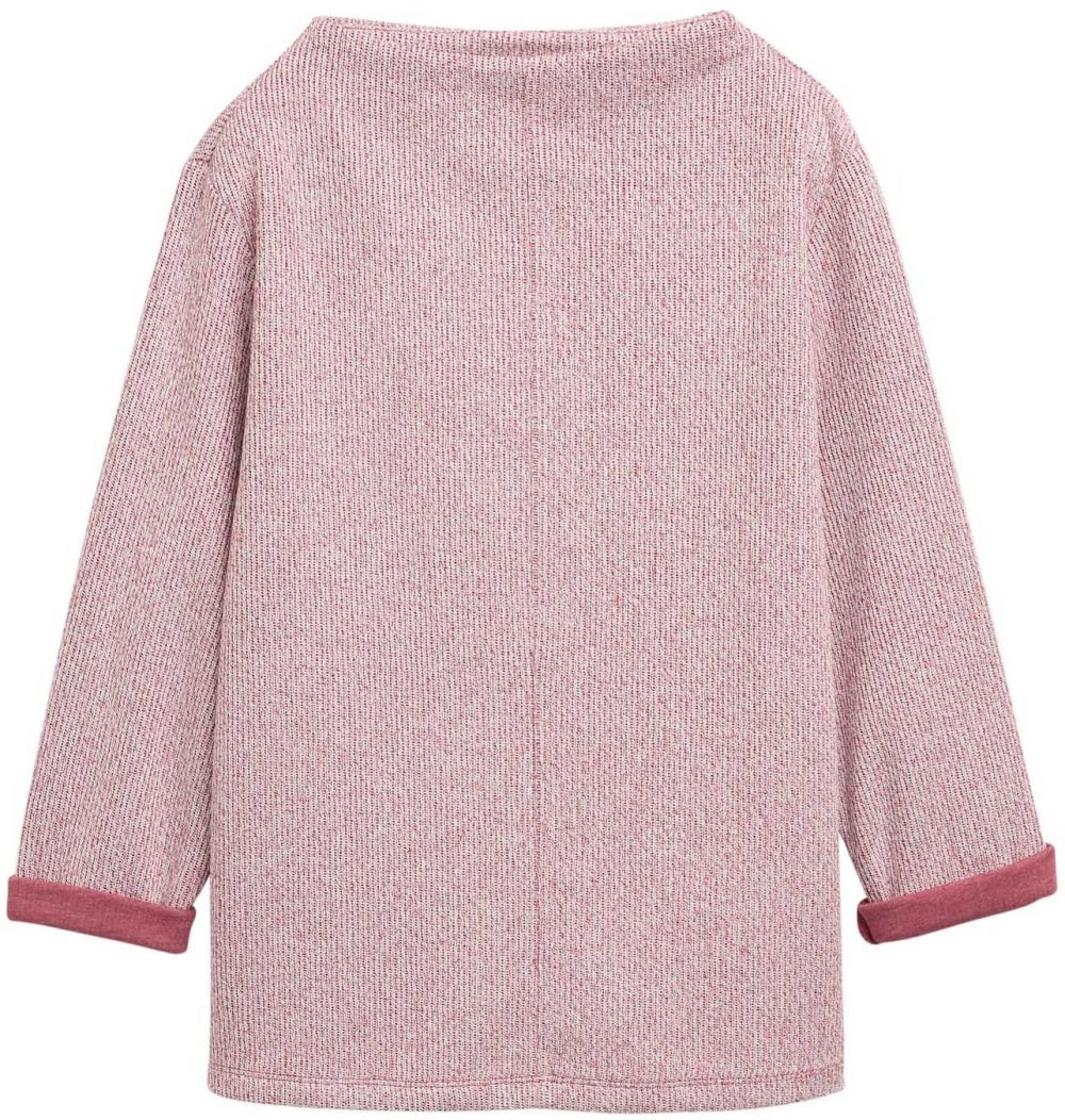 TOM TAILOR Mikina  červená melírovaná