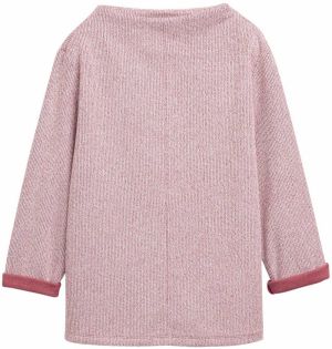 TOM TAILOR Mikina  červená melírovaná