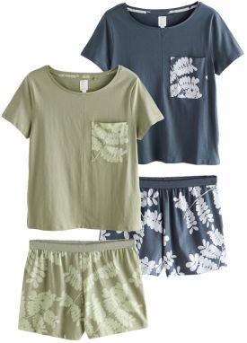 Next Kraťasy  enciánová / pastelovo modrá / mätová / svetlozelená