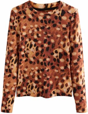 Next Tričko  béžová / hnedá / pueblo / čierna