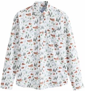 Next Košeľa  modrozelená / trávovo zelená / jasne červená / biela