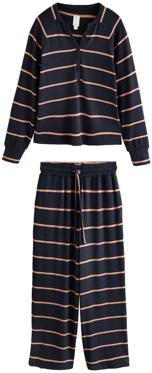 Next Pyžamo  tmavosivá / oranžová