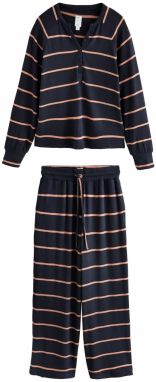 Next Pyžamo  tmavosivá / oranžová