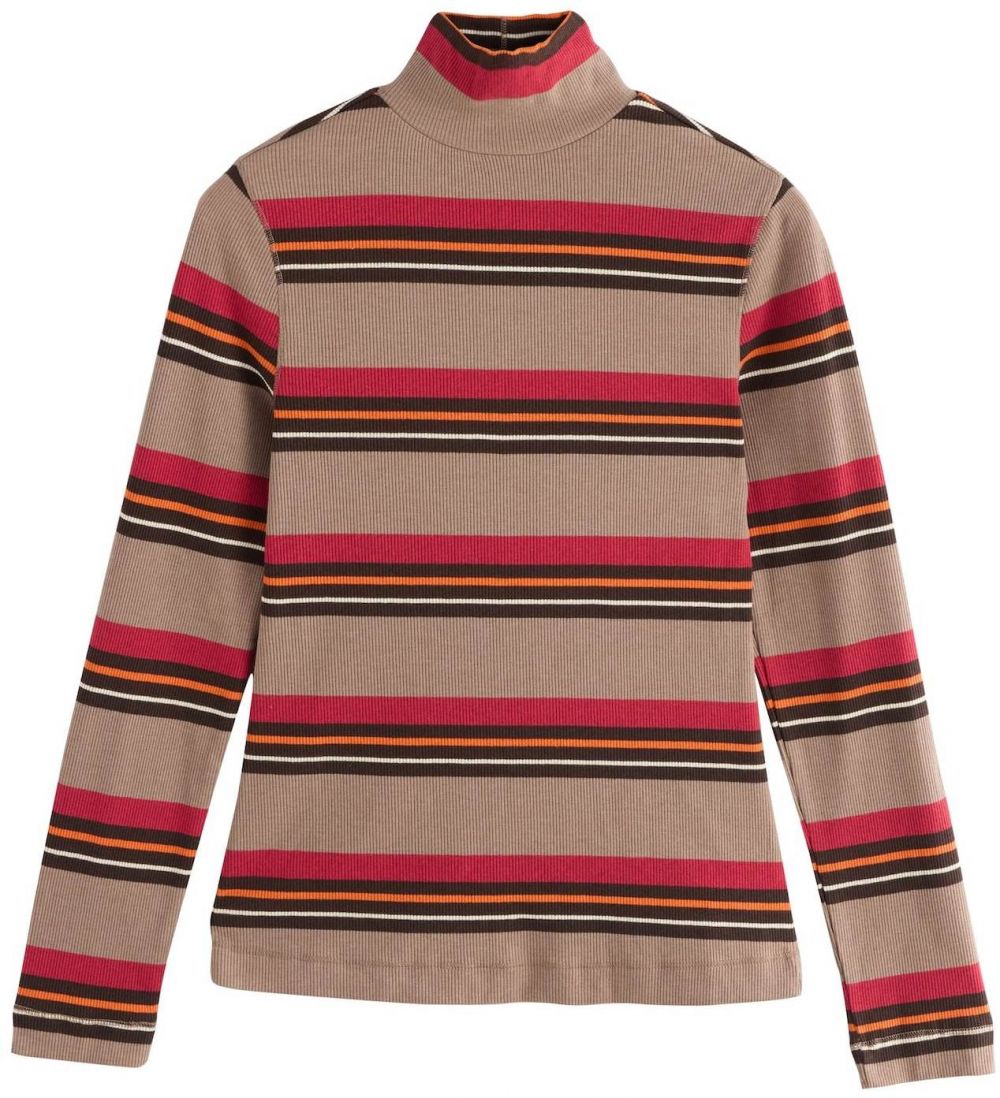 Next Tričko  svetlohnedá / červená / čierna