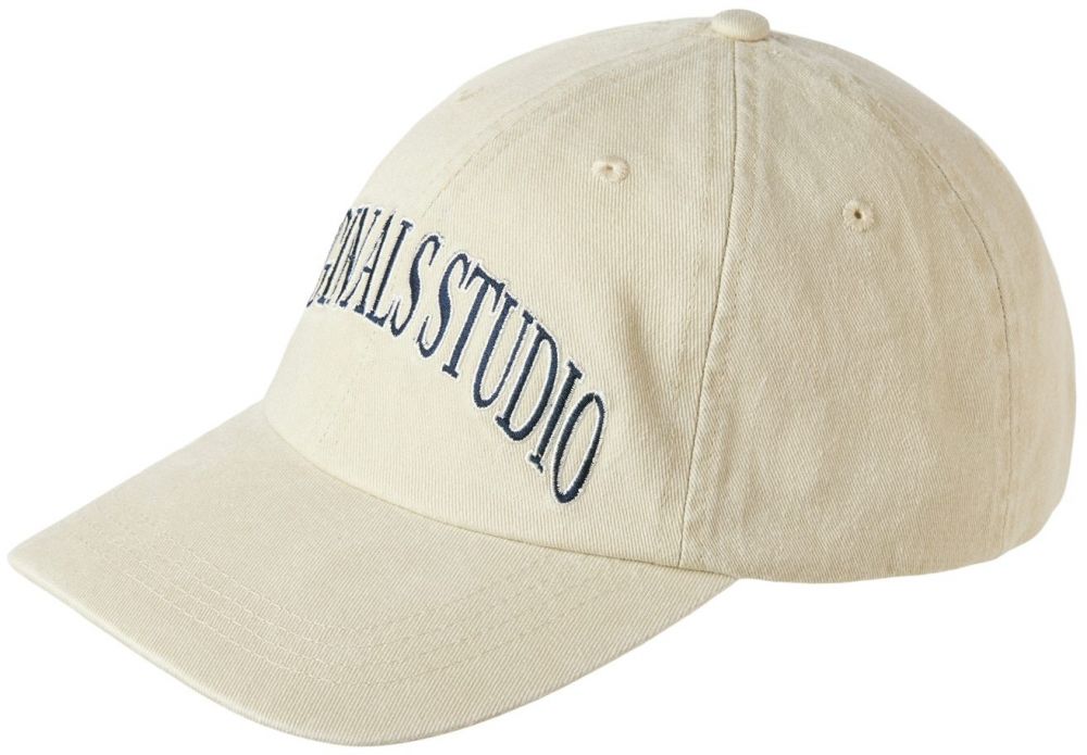 JACK & JONES Čiapka  krémová / tmavomodrá / biela