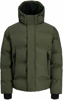JACK & JONES Zimná bunda 'JCOFUSION'  tmavozelená