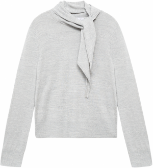 MANGO Sveter 'AMAIO'  sivá melírovaná