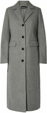 PIECES Prechodný kabát 'PCJadine'  sivá melírovaná