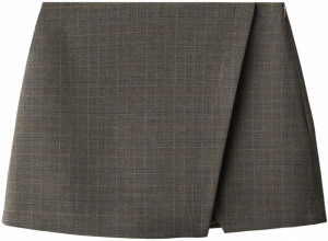 MANGO Sukňa 'STUARD'  svetlomodrá / svetlohnedá / hnedá melírovaná