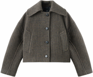 MANGO Prechodná bunda 'Dita'  hnedá / hnedá melírovaná / zelená