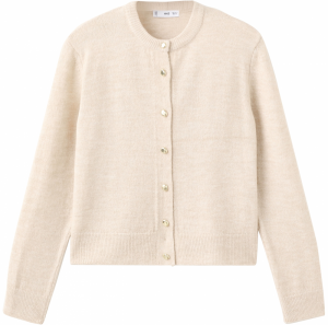 MANGO Kardigán 'Eliote'  svetlobéžová