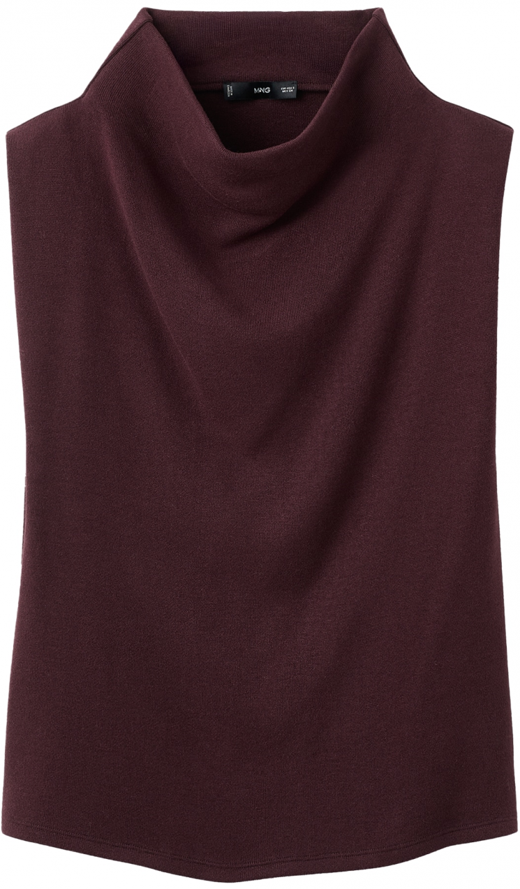 MANGO Top 'LUCCA'  vínovo červená
