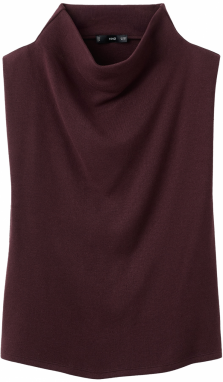 MANGO Top 'LUCCA'  vínovo červená