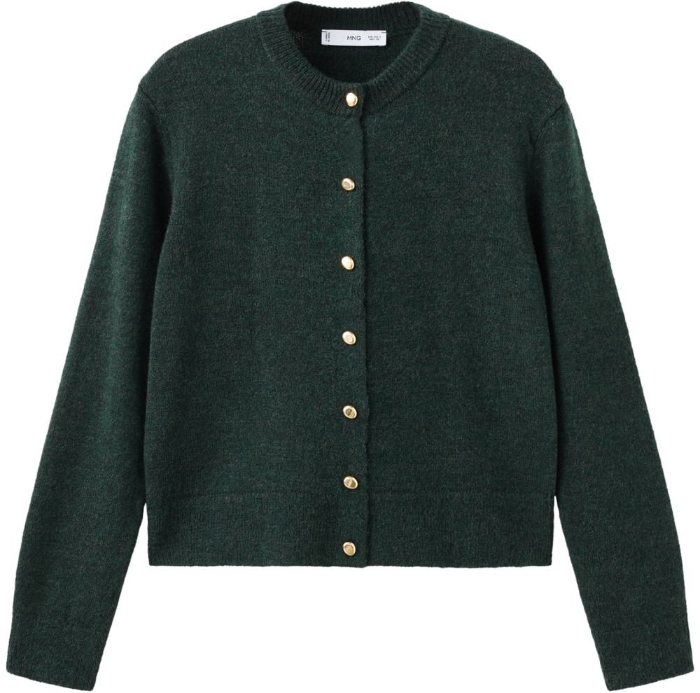 MANGO Kardigán 'Eliote'  tmavozelená