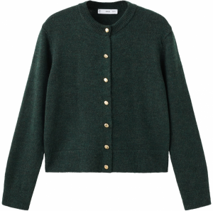 MANGO Kardigán 'Eliote'  tmavozelená