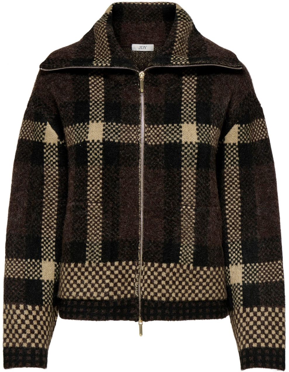 JDY Kardigán 'JDYPHOENIX'  béžová / čokoládová