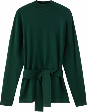 MANGO Sveter 'VIEIRI'  tmavozelená