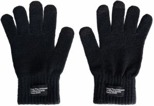 Bershka Prstové rukavice  čierna