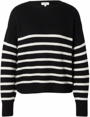 s.Oliver Sveter  čierna / biela