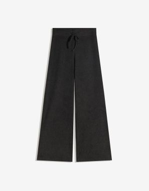 Bershka Nohavice  tmavosivá