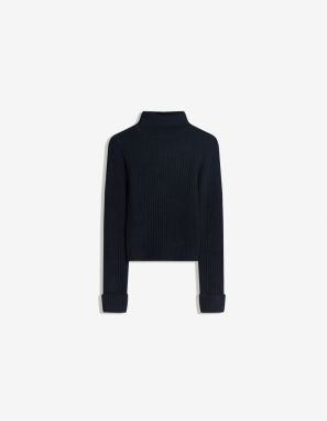 Bershka Sveter  tmavomodrá