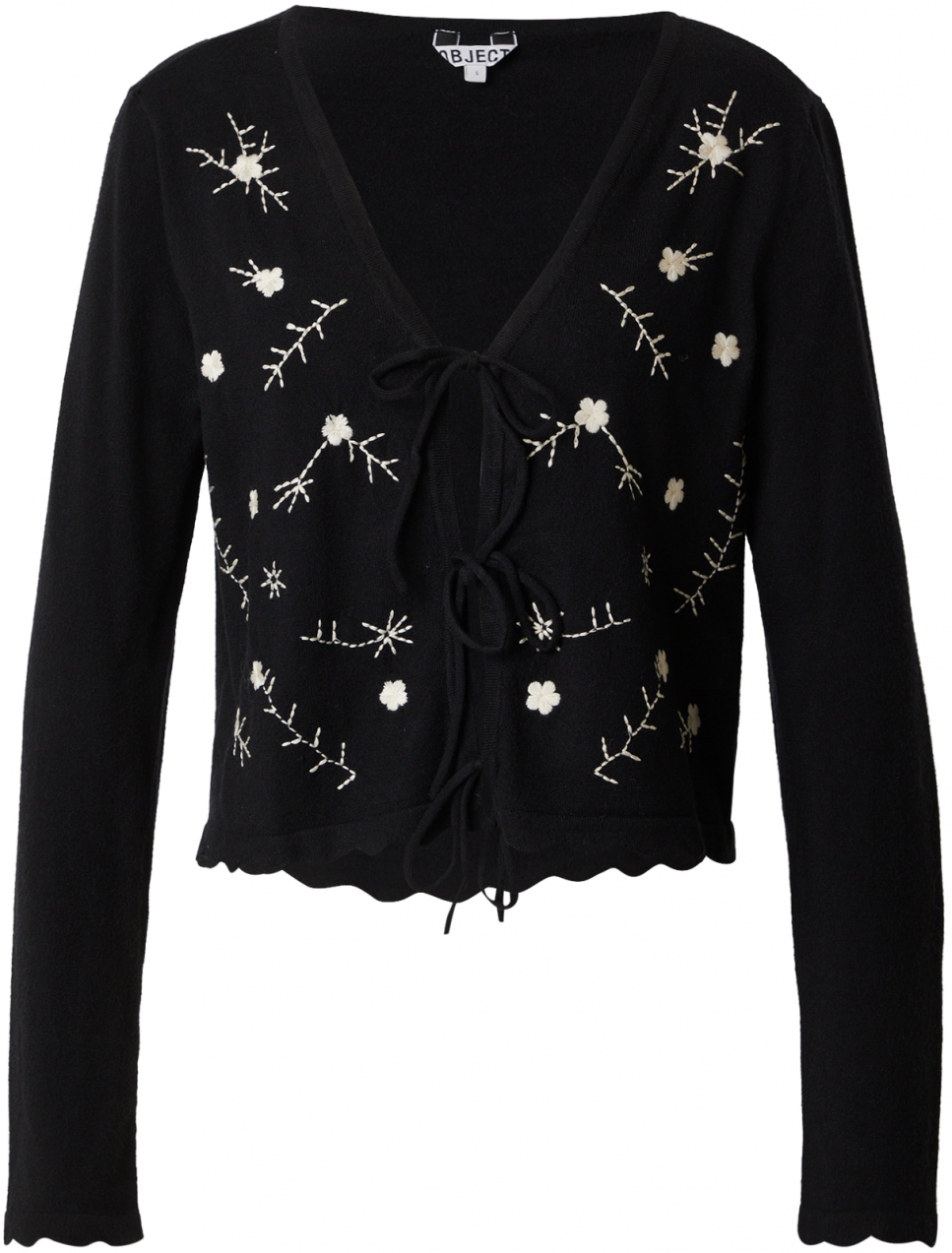 OBJECT Kardigán 'OBJTHESS'  krémová / čierna / biela