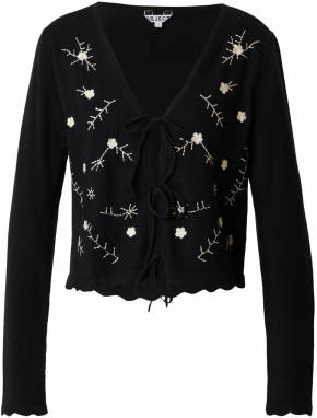 OBJECT Kardigán 'OBJTHESS'  krémová / čierna / biela