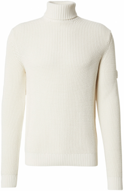 JOOP! Jeans Sveter 'Hollio'  prírodná biela